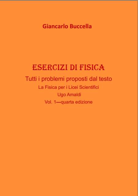 copertina libro esercizi Amaldi 1